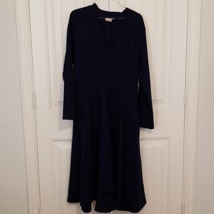 Royal blue midi dress